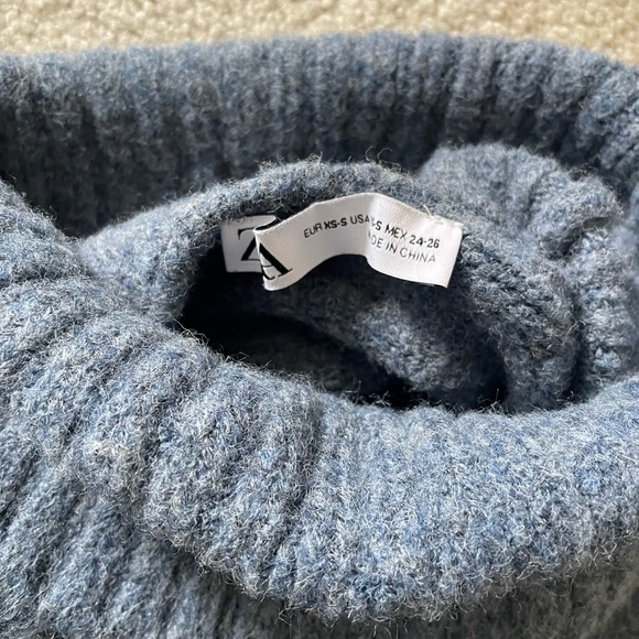 Zara Wool Blend Chunky Turtleneck Sweater - Picture 5 of 6